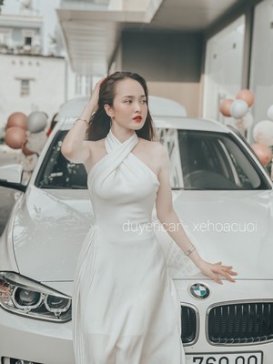 cho thue xe cao cap bmw trang chup hinh decor duyencar 3