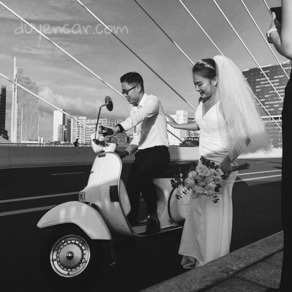 Dịch vụ thuê xe vespa chụp ảnh cưới- duyencar