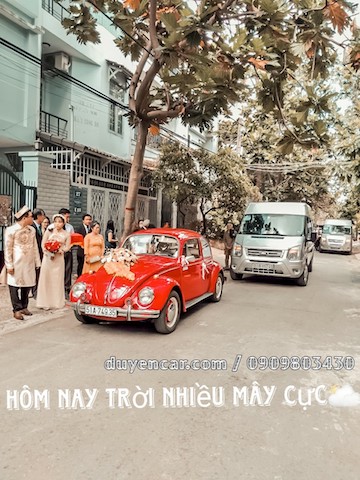 xe cuoi kieu co ien con bo volkswagen 3
