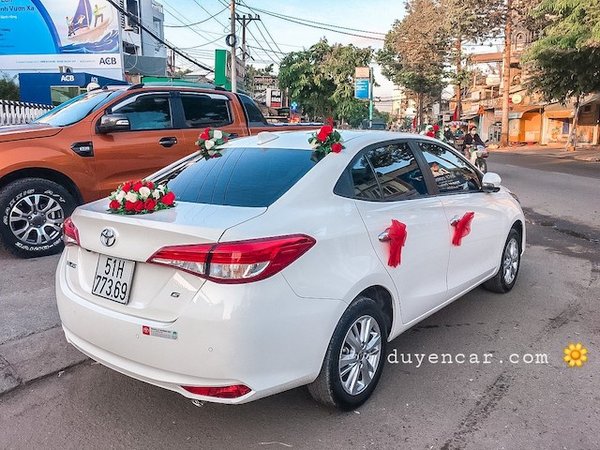 Tổng hợp mẫu xe cưới vios tại Duyên Car