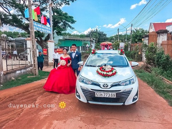 Tổng hợp mẫu xe cưới vios tại Duyên Car