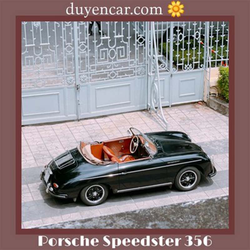 Xe cổ điển mui trần porsche speedter màu đen : giá : 6,000,000 đồng / 04 tiếng nội thành / over 1 giờ + 1,000,000 đồng
