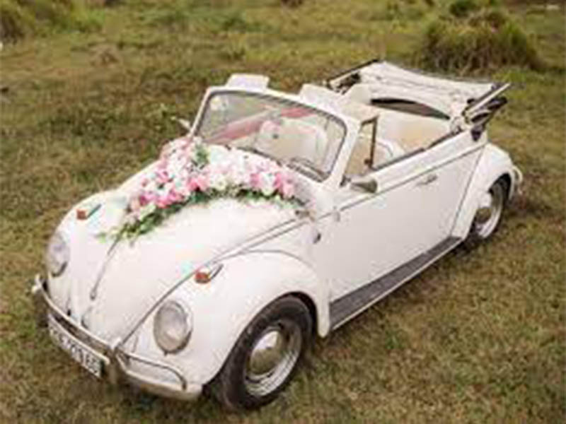 Xe cưới Volkswagen màu trắng