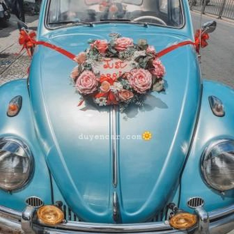 Xe hoa con bọ T1500 Volkswagen màu xanh ngọc