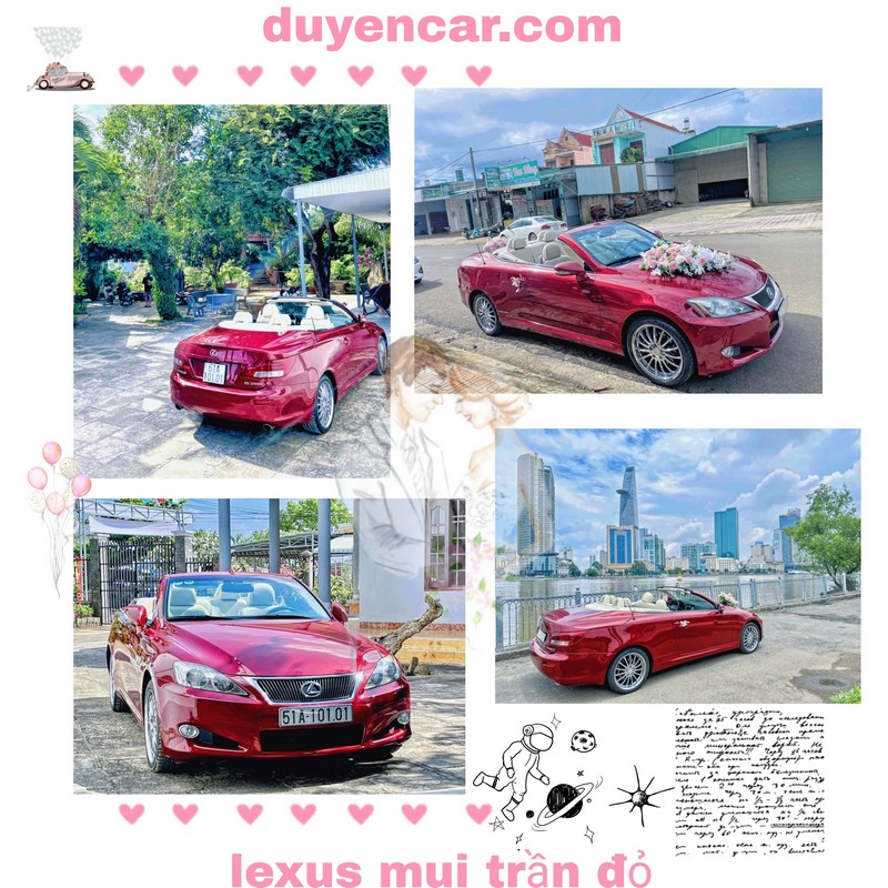 Bang Gia Thue Xe Hoa Mui Tran Hien Dai Co Dien Duyencar Lexus Do (2)