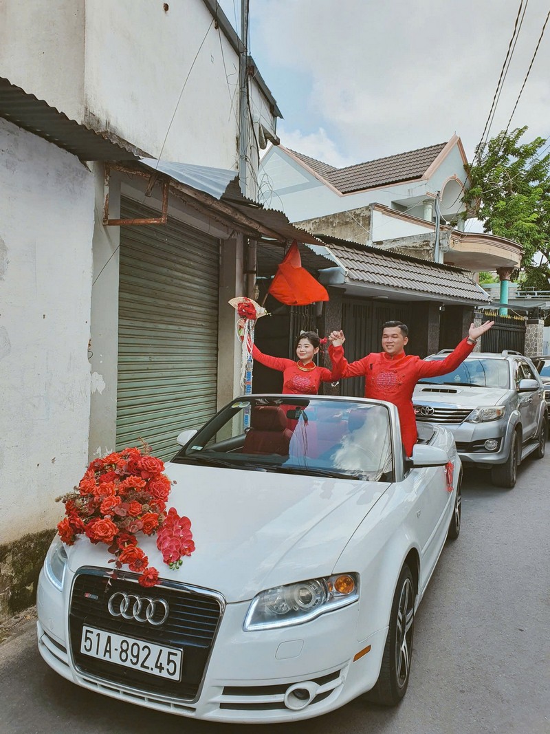 bảng giá thuê xe cưới 2025 - dòng audi mui trần