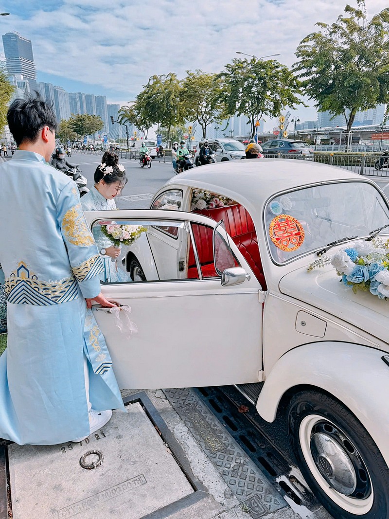 Xe Cưới Bọ Tông Xanh 09.03.2025 8 Xe cưới bọ tông xanh