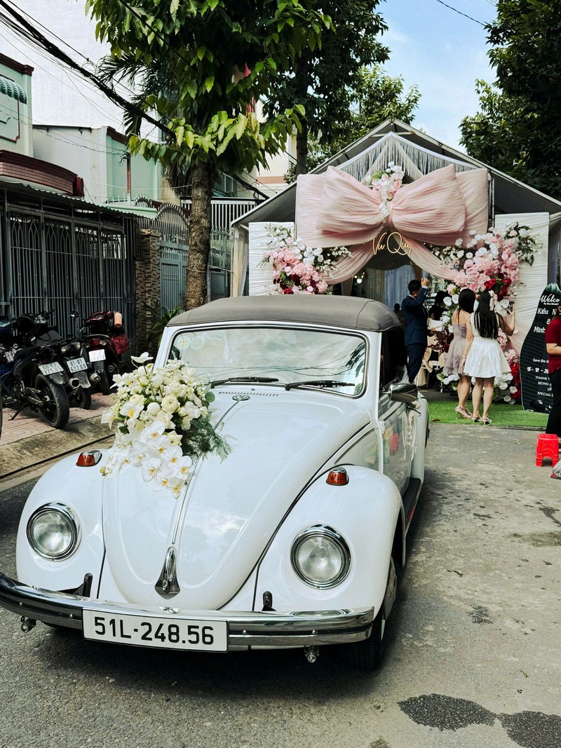 thuê xe bọ mui trần hoa tươi - duyencar 