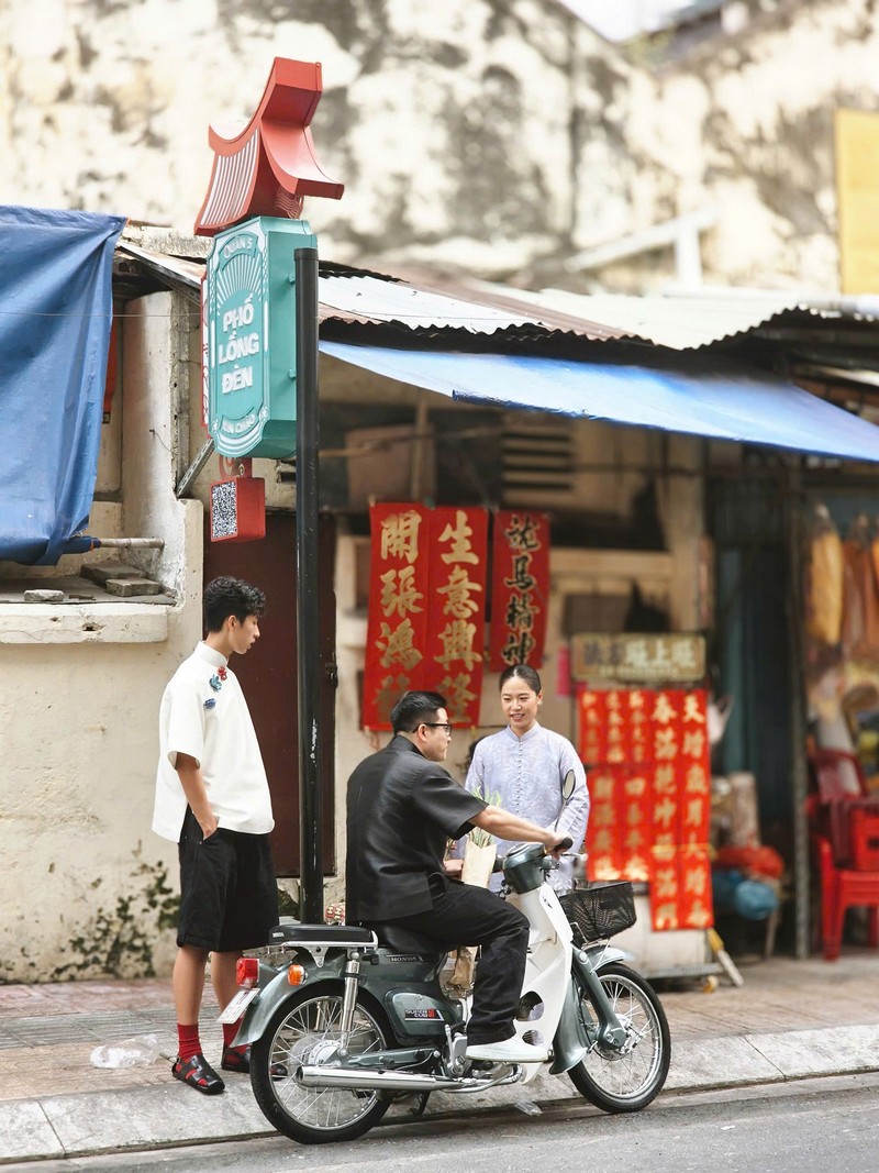 thuê xe cub vintage chụp tết