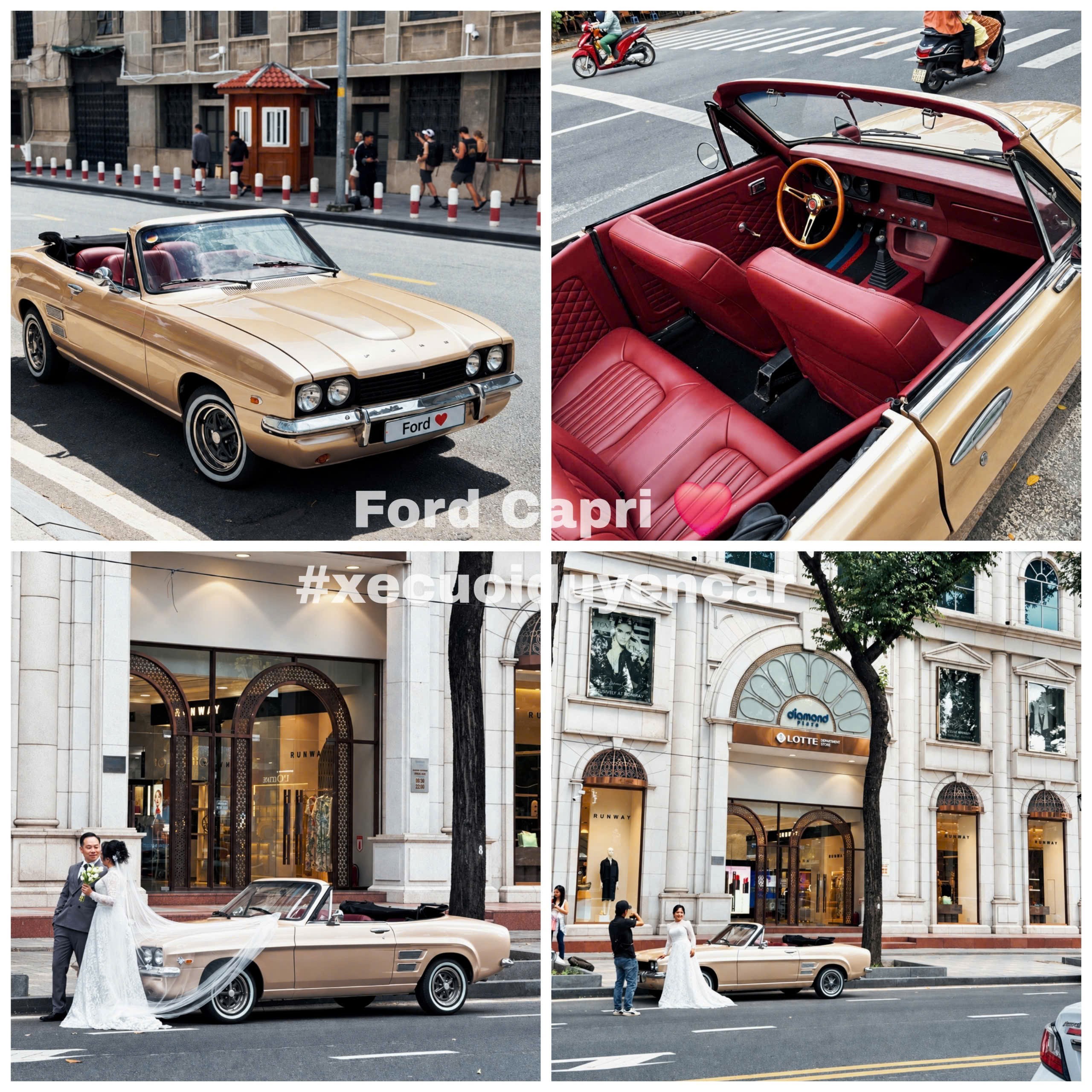 Thuê Xe Ford Capri Mui Trần Cổ Điển TPHCM