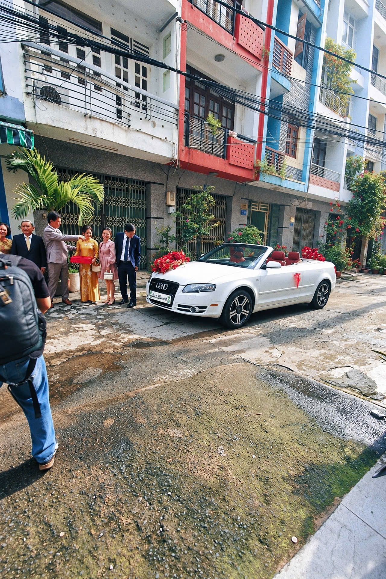 Xe cưới audi a4 mui trần 